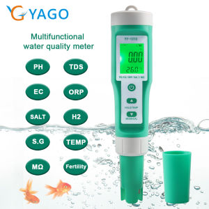 RCYAGO YY-1010 Máy Đo Chất Lượng Nước 10 Trong 1 PH/TDS/EC/ORP/SALT/H2/S