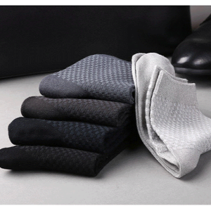 Bamboo Fiber Mens Socks with Hidden Pattern