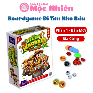 Đồ chơi Boardgame Đi tìm kho báu phần 1 bản mới cao cấp Foxi - Bàn cờ cứng các chi tiết nhựa