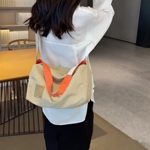 Canvas Tote Bag Casual Handbags Large Capacity Crossbody Shoulder Bag Lady Purse for Girl Women Versatile Messenger Bags