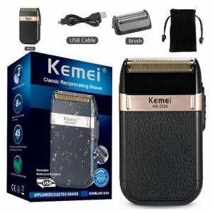 【✅SG Stock】Kemei KM-2024 USB Charging Shaver Classic Reciprocating Mens Electric Shaver