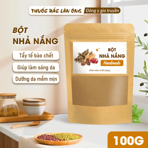 Bột dưỡng trắng da nhả nắng 100g bột tắm nhả nắng body làm dịu da tẩy tế bào chết dưỡng da trắng sáng