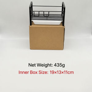 Sponge Holder Sink Caddy With Drip Tray No Drill Rustproof Metal Countertop Kitchen Organizer
