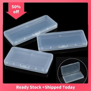 🔥🔥🔥sjqgqx Mini Plastic Box Rectangular Box Translucent Box Packing Box Storage Box Dustproof Solid Strong Jewelry Storage Case Container