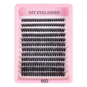 GORGE Segmented Natural Cluster Feather Lash Kit Enlarge Eyes 30D 40D 50D 60D 80D Individual Lashes Fluffy DIY Lash Extension DIY Makeup