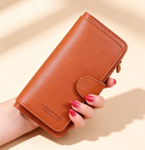 Women Long Wallet FOREVERYOUNG Large Capacity Phone Purse Multi Card Holder Zipper Coin Pocket Ladies Clutch Wallet,It comes with plenty of card slots big cash compartments clear ID window and a separate zipper pocket for coins or small items