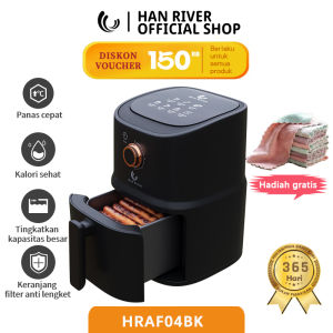 HAN RIVER Air fryer mini low watt murah 500W kapasitas 3.5L（Garansi 365 hari/bisa COD）/Mesin Penggorengan Tanpa Minyak Anti Lengket