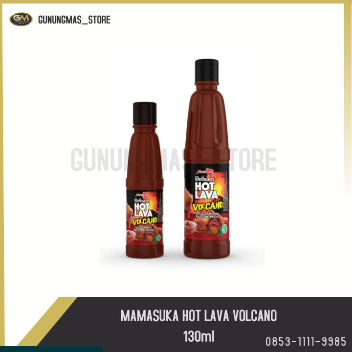 Mamasuka Saos Sambal Delisaos Hot Lava Volcano 130 Ml Lazada Indonesia