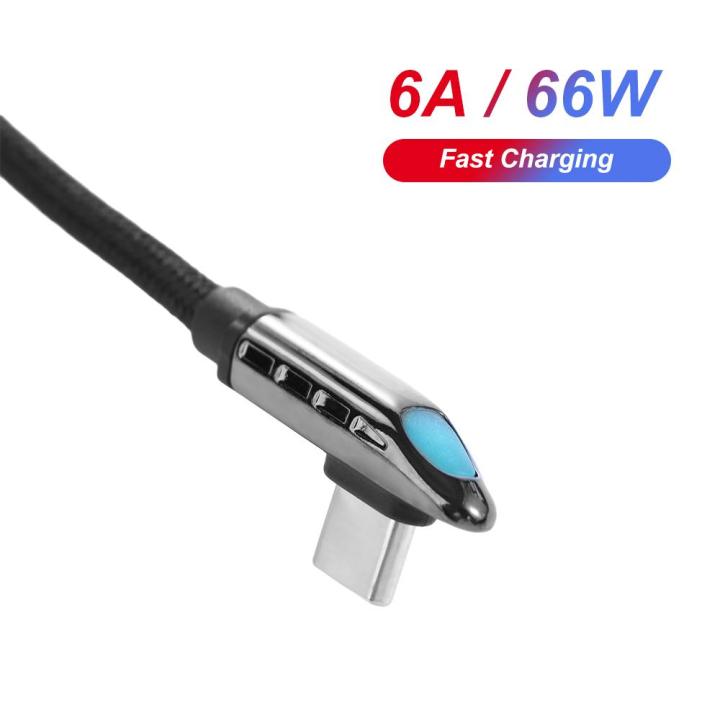 XUANYUAN Right Angle Charger Cord 90 Degree Elbow USBC Charger Charger