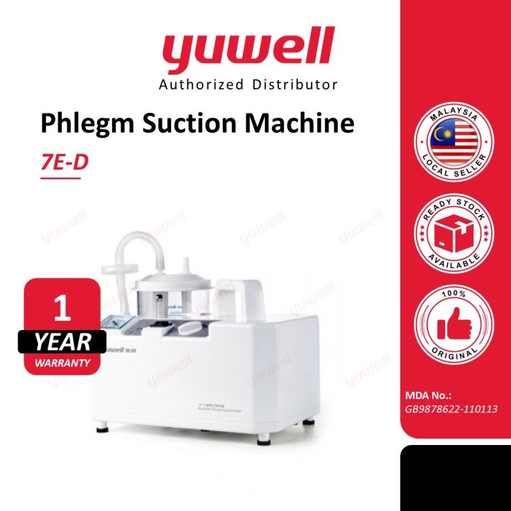 [Official] Yuwell Portable Phlegm Suction Pump / Machine 7E-D | Lazada