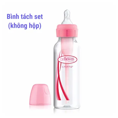 Bình sữa Dr Browns Option+ Cổ Hẹp thế hệ mới dung tích 250ml (họa tiết)