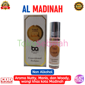 Parfum AL MADINAH 6ml Bin Ali Roll On Original - Minyak Wangi Non Alkohol - Parfum Original Murah - Minyak Wangi Khas Arab - Parfum Murah Pria Tahan Lama Original - Minyak Wangi untuk Sholat - bisa COD