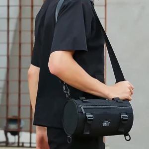 Men's Waterproof Messenger Bag: tp039 & Tide Cylinder Shoulder Bag