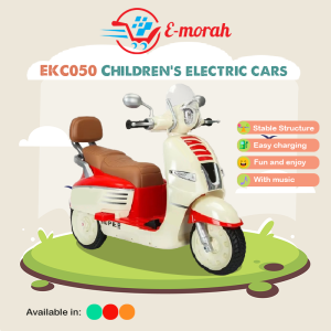E-MORAH EKC050 Childrens electric motorcycle toy car for boys and girls baby charging tricycle can sit on the single and double-drive battery car kereta mainan kanak kanak