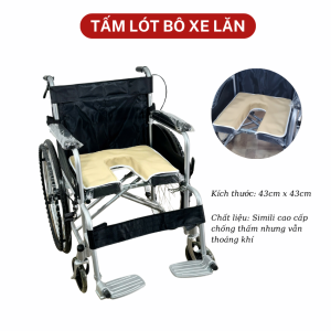 Lót bô vệ sinh cho xe lăn Simili tấm lót chống thấm cho xe lăn ghế bô vệ sinh tấm lót xe lăn cho người bệnh người già NIKITA LUCASS TAJERMY
