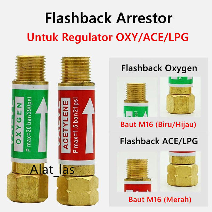 Flashback Arrestor Regualtor Oxygen Acetylene Flash Back Oxy Ace LPG