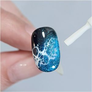 GAOY 16ml White Blooming Wave Effortless Spreading Effect for Realistic Ocean Wave Design Use with Gel Polish for Nail Art DIY