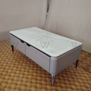 Wfurniture Fully Assembled Premium Living Room Set Tv Cabinet Coffee Table Almari Tv Meja Kopi Murah