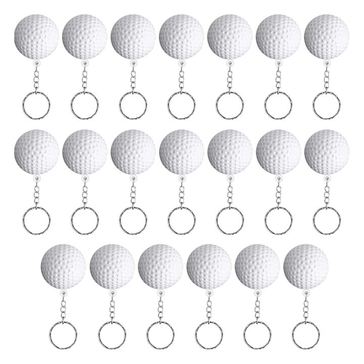 20 Pack Golf Ball Keychains for Party Favors,Golf Ball Stress Ball ...