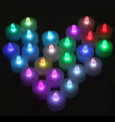 [SG SELLER FAST DELIVERY] Ready Stock 12 x Candles / 24 x Candles Tealight Led Tea Light Flameless Wedding Battery Included