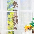Bigfoot Wind Chimes Outdoor Sasquatch Decor, Deep Tone Soothing Melodic Tones Windchime, Memorial Wind Chimes for Outside with Big Foots Wind Catcher, Best Gifts for Men/Women Porch Garden Decoration. 