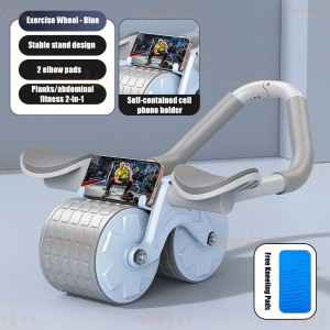 [✅Sg Ready Stock]  NEW Elbow Support Rebound Roller Wheel Mutes Abdominal Training Exerciser Fitness Equipment 健腹轮