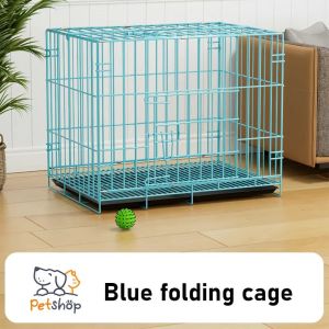 Foldable Pet Cage With Free Poop Tray Heavy Duty Dog cat cage crates Extra large space