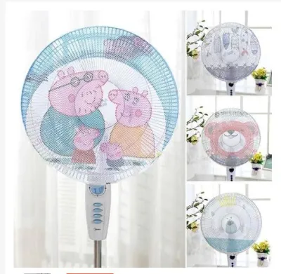 Lưới Vải Bọc Lồng Quạt Điện (LOẠI LỚN) Có Dây Rút An Toàn Cho Bé Mẫu Hoạt Hình Dễ Thương Doraemon Siêu Nhân...