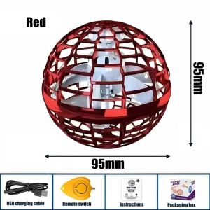 Flying Ball Boomerang Drone Flyorb Magic With LED Lights Gift Hover Ball Fly Nova Orb Flying Spinner Fidget Children Family Toys