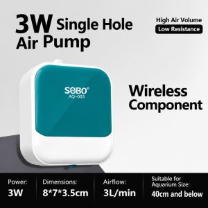 MIRELAE Quiet Aquarium Air Pump Compact Large Air Volume Fish Tank Air Pump  Durable Fish Tank Oxygenator Home Use