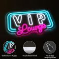 VIP Lounge Neon Sign Light - Karaoke Bar Restaurant Pub Cafe Salons Game Room Man Cave, Cool Wall Decor for Home Bedroom, Gift Idea for Boys, Son, Teen, Boyfriend, USB Powered(17 x 10.8 inch). 
