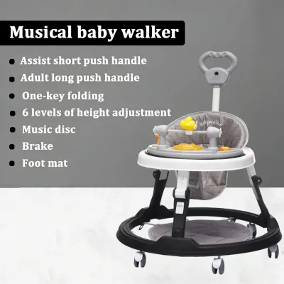 MythBaby Baby Walker Infant Multi-Functional Adjustable Gears Walker Suitable For 6-24 Months