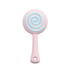 Teether Bayi Gigitan Bayi Bpa Free Bahan Silikon Bentuk Permen Lolipop Mainan Gigitan Bayi BPA Free