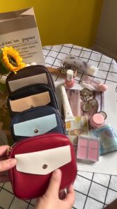Pu Leather Coin Purse For Women Large Size Wallet With Keychain RingCard Holder Pouch For Ladies