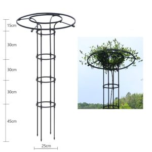 BESTITIT Chống gỉ Cổng hoa hồng leo 90/120/150cm. Tự lắp ráp Hỗ trợ cây leo Bền bỉ Trang trí Khung cây Vườn thẳng đứng ban công sân hiên