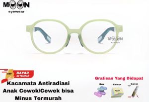 TERLARIS Frame Kacamata Anak Cowok/Cewek Model OvalBisa Minus&Cylinder Lensa AntiradiasiPhotocromicBluerayBluecromicKacamata Anak