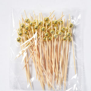 100Pcs Tusuk Buah Bambu Karakter Tusukan Buah Fruit Toothpick Tusuk Cocktail Tusuk Kaido Tusuk Bekal Tusuk KueTusuk Dessert