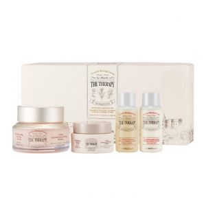 Set kem dưỡng ngăn ngừa lão hóa The Therapy Oil Blending Cream Special Set The Face Shop