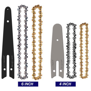 4/6นิ้วโซ่ Mini ลูกโซ่โซ่Multi-Function Mini เลื่อยไฟฟ้าเลื่อยไฟฟ้าอุปกรณ์เสริมแผ่นไกด์
