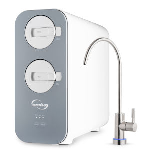 iSpring RO800G Tankless Reverse Osmosis Filtration system 800 GPD Under Sink Drinking Water Filter 2.5:1 Pure to Drain Ratio TDS & PFAS Reduction Includes Stainless steel Faucet Tap Water