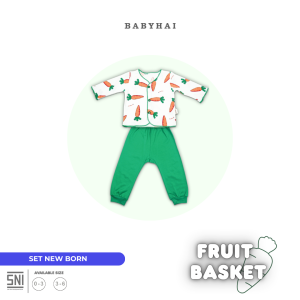 BABY HAI Fruit Basket - Setelan New Born Baju Panjang Celana Panjang