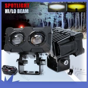 LED Driving Light na may Cooling Fan sa Ballast Super Bright Spotlight para sa Off Road na Motorsiklo