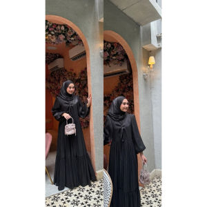 BEST SELLER COD RINAYA DRESS BAHAN SHIMMER TEBAL PREMIUM BUSUI FRIENDLY GAMIS MUSLIM KONDANGAN WANITA TERBARU