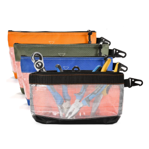 Pack Of 4 Clear PVC Tool Planner Bags Impermeable Against Fixed For Electronics Repair