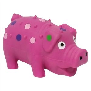 NOBLELUX Cao su Đồ chơi chó kêu kêu hình con heo Mềm mại Tương tác Đồ chơi heo kêu rít bằng latex Hài hước 4 inch Đồ chơi nhai cho chó Dành cho chó nhỏ trung bình lớn