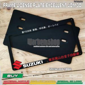 FRAME LICENSE PLAT CUSTOM JDM DAN USDM SUZUKI JPAN 3