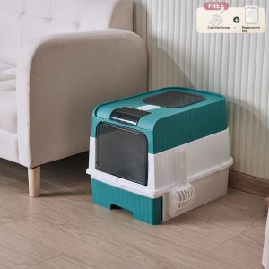 Foldable Cat Litter Enclosed UV Sterilization Deodorization And Large Capacity For Pets