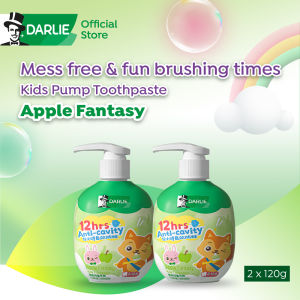 (Bundle of 2) Darlie Kids Pump Toothpaste – Apple Fantasy Variant
