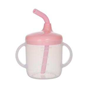 Infant Learning Cup Feature 220ml Capacity Drinking Cup Leak Resistant Lid and Gentle Straw for Daily Home