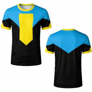 [Local Stock] HBESTY  New Anime Graphic 3D Print T-Shirt for Invincible Fans And Cosplay Tees Mens And Womens Summer Casual Fashion Crew Neck Top